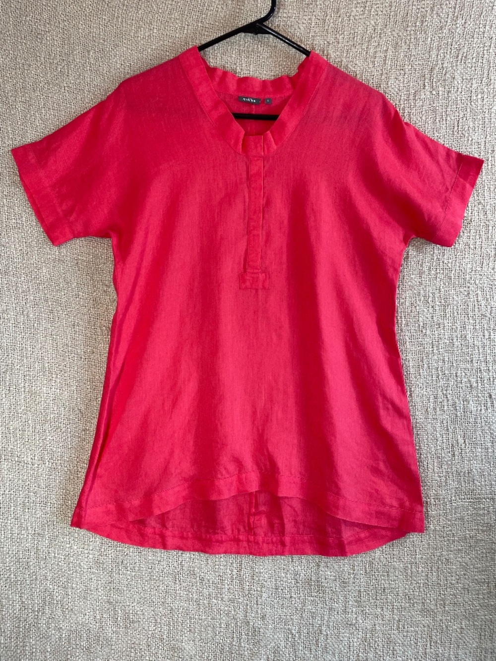 Amelline Small Linen Salmon Blouse